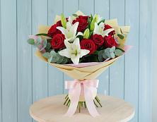 Букет цветов из:  Лилии и Розы #REPLACE_PRED# Кошурниково