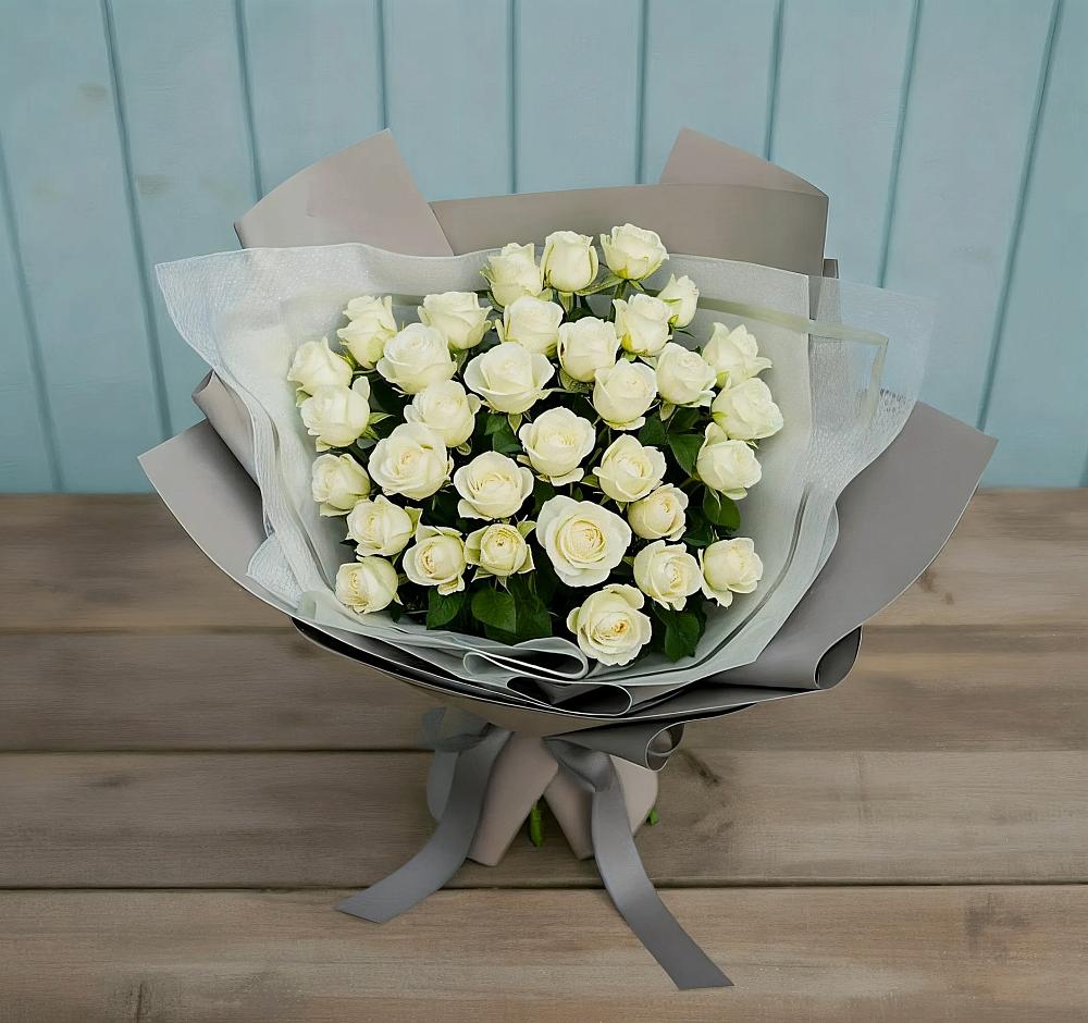Букет Белоснежная нежность в Кошурниково