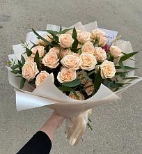 Букет Кремовые розы Латте в Кошурниково