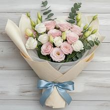 Букет цветов из:  Лизиантусы в Кошурниково