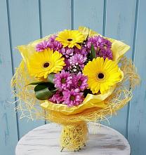 Букет цветов из:  Хризантемы и Герберы в Кошурниково