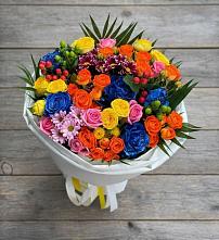 Букет цветов из:  Розы и Хризантемы в Кошурниково