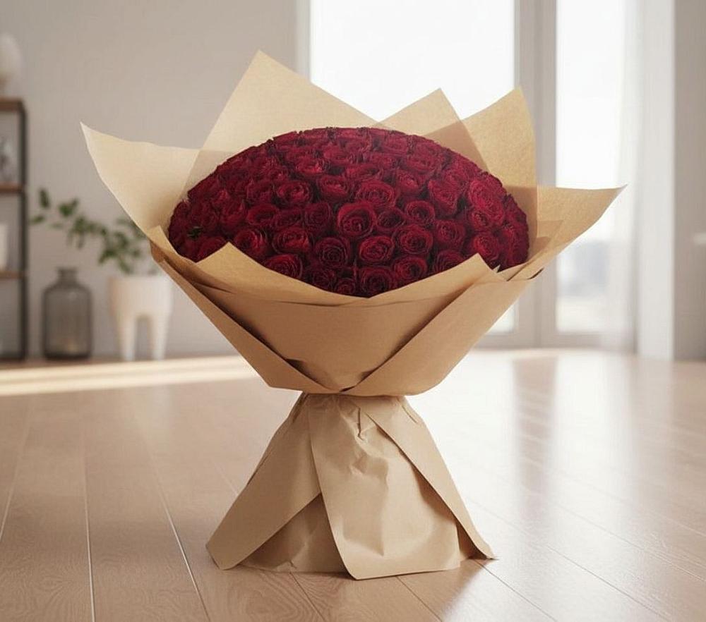 Букет 101 Красная роза в Кошурниково