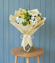 Букет цветов из:  Хризантемы и Розы в Кошурниково