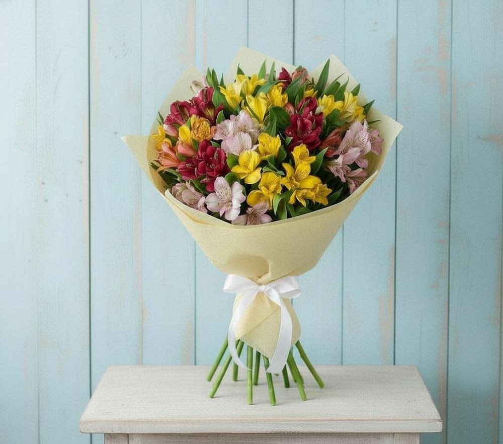 Букет цветов из: Альстромерии в Кошурниково