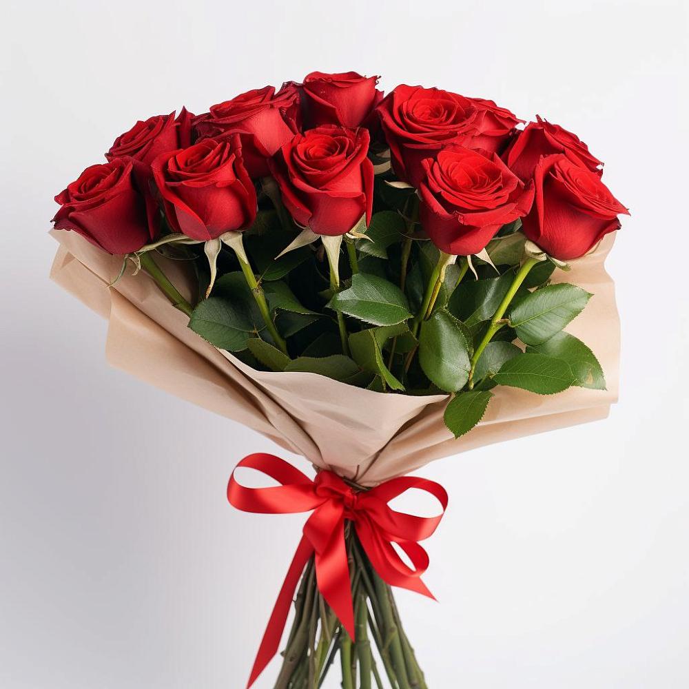 Букет 11 Красных роз Эдлесс Лав в Кошурниково