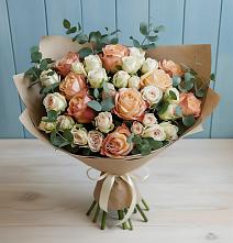 Букет цветов из:  Альстромерии и Розы #REPLACE_PRED# Кошурниково