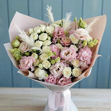 Букет цветов из:  Альстромерии и Розы в Кошурниково