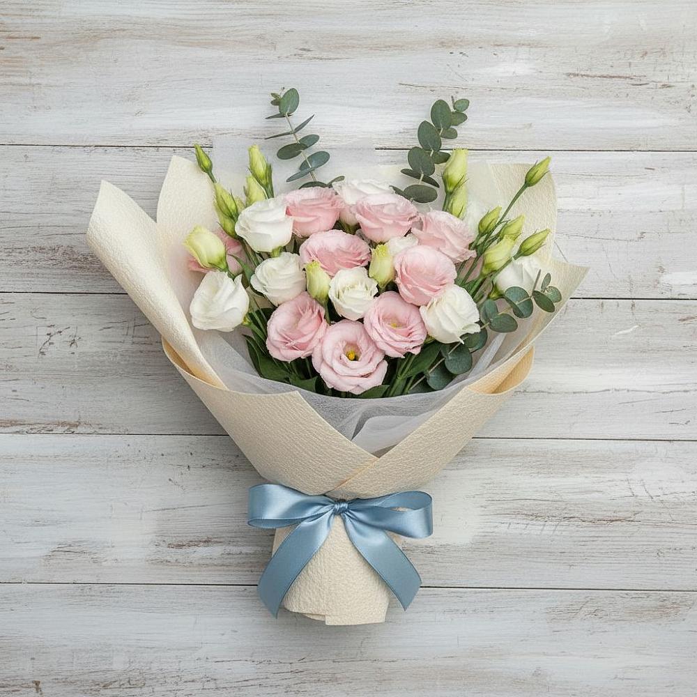 Букет цветов из: Лизиантусы в Кошурниково